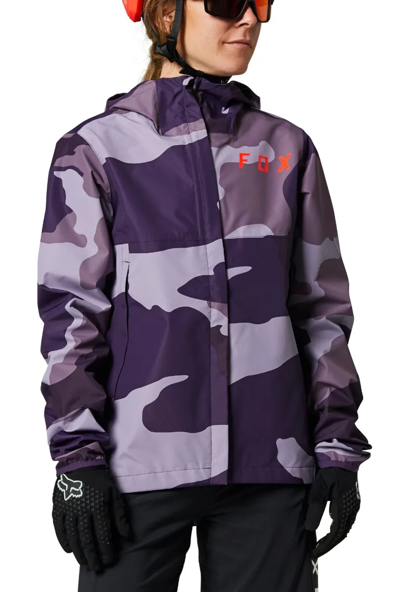 Fox Ranger 2.5L Water Womens Jacket Refuel Dark Purple Camo-2